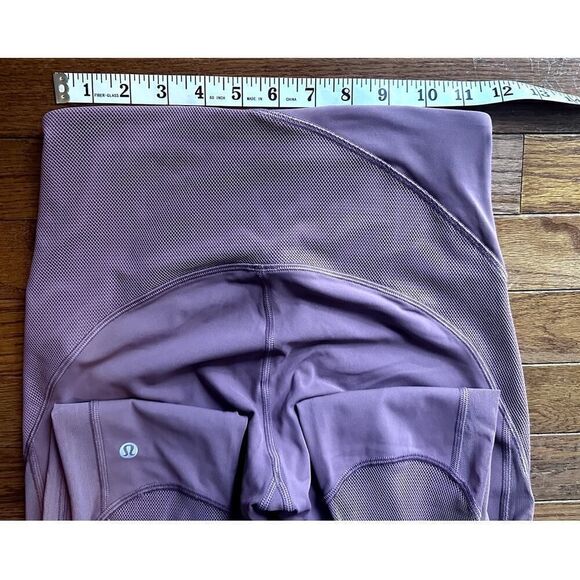 Lululemon Clear the court Leggings Figue Pink size 6 - Picture 10 of 12